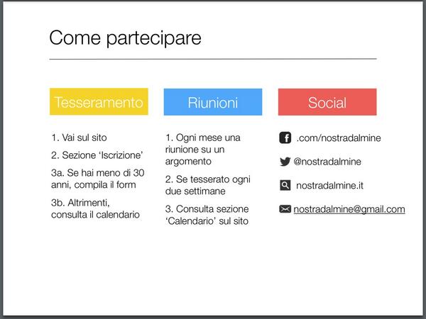 ricordiamo il COME PARTECIPARE #opendalmine http://t.co/ITquTo3qlh